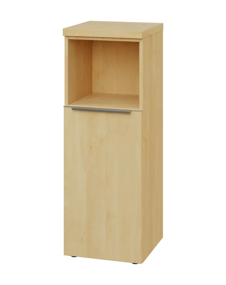 SIN 3 - 4DN kancelářská skříň, 1-dveřová/nika, levá, 1120x400x400, javor horský